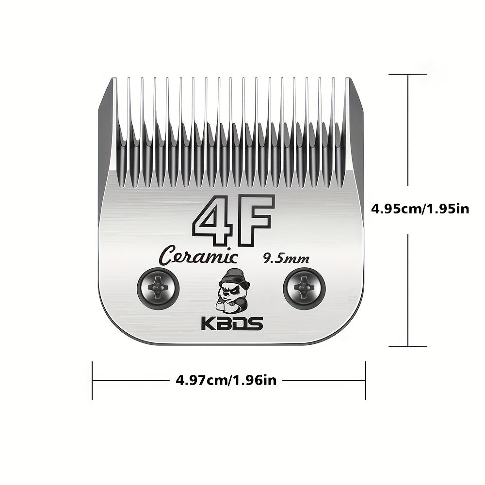 Professional Detachable Blade, KBDS Size 10\u002F7F\u002F5F\u002F4F Detachable Pet Dog Grooming Clipper Ceramic Blades Set,Compatible With Andis,Oster A5,Wahl KM10 Series Clippers,Cut Length 1\u002F16\