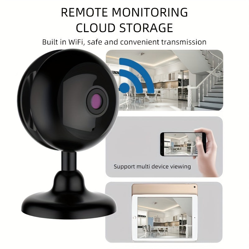 HD Camera Wifi Home Night Vision Two-way Intercom Wireless Monitoring Security IP Camera Two-way Voice Intercom Intelligent Camera App: ICAM365, Intelligent Infrared Night Vision, Motion Detection Alarm, Halloween, Thanksgiving, Christmas And New Year