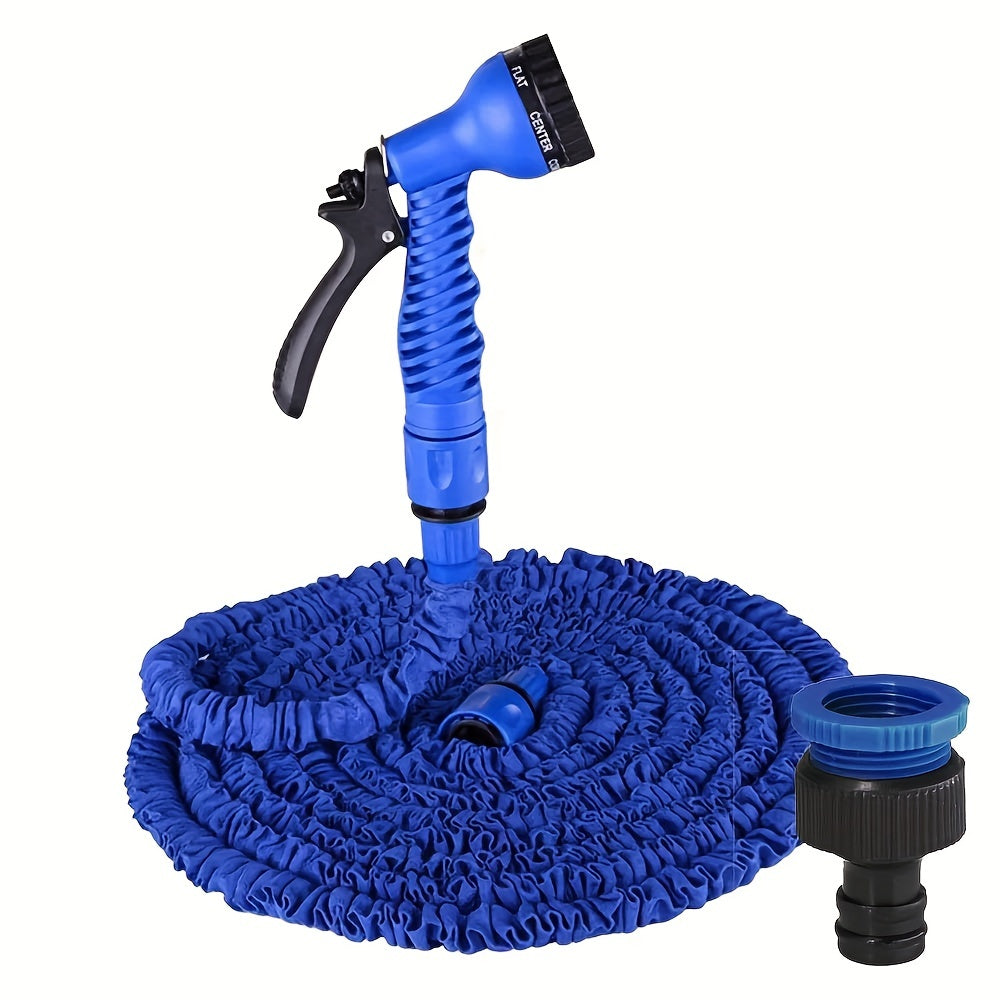 1pc Expandable Garden Hose With Water Gun Flexible Water Hose With 7 Function Nozzle Lightweight Retractable Garden Hose For Outdoor