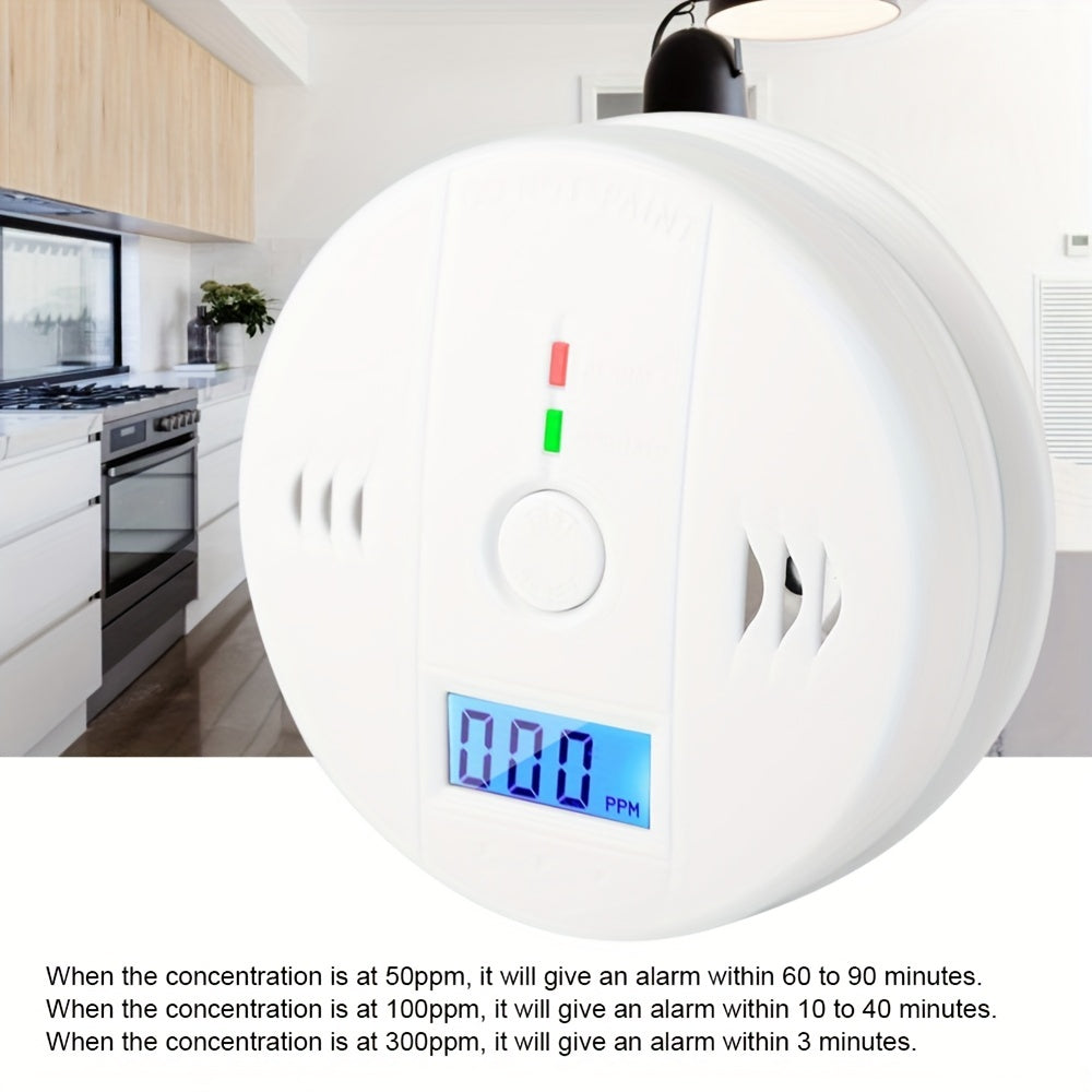 Protect Your Home & Family with this High-Tech Carbon Monoxide Detector - 85dB Siren & LCD Display