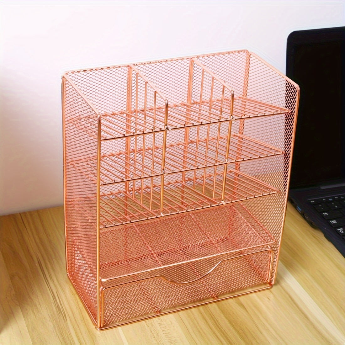 Pen Holder, Desk Pencil Holder, Desk Organizer, Drawer Type Storage Container, Office And Home Supplies