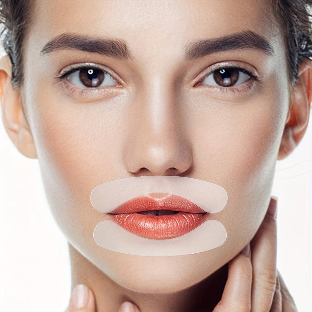 4Pcs Lip Pad Reusable Silicone Gel Facial  Patch