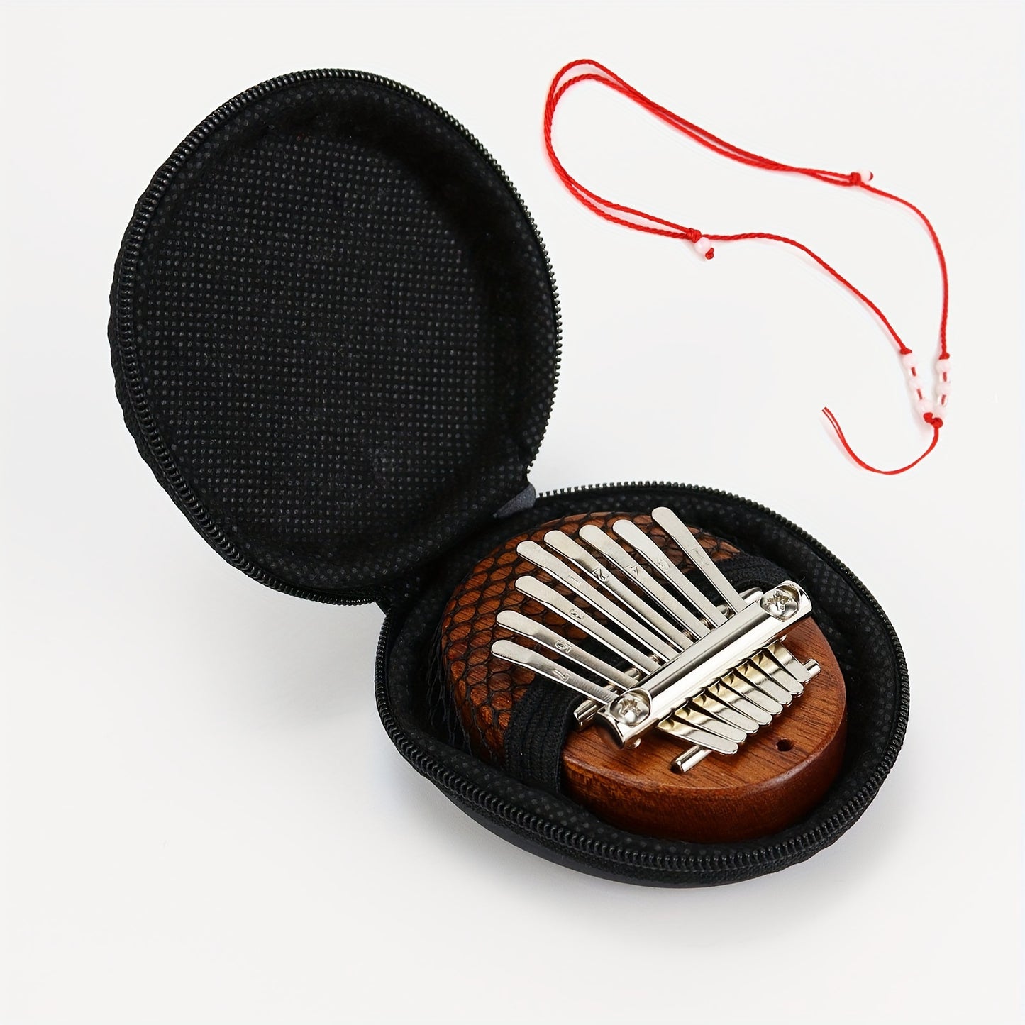 8-Key Mini Finger Kalimba Piano with Mahogany Body and Storage Bag Set - Ideal for Beginners, Music Enthusiasts, and Performers - Perfect Christmas and Thanksgiving Gifts, Relaxation Game