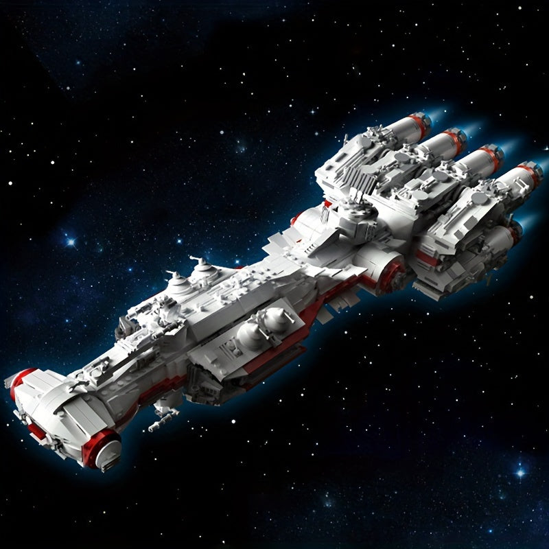 2833 Pieces Of Interstellar Series Large Space Battleship Building Block Decorations, With High Difficult Assembly Three-dimensional Collection Model, DIY Fun Holiday\u002FBirthday Gift