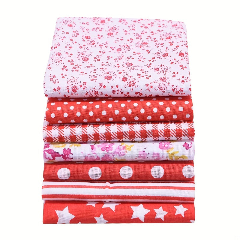 56pcs Cotton Fabric Sewing Fabric 100% Cotton Flower Printed Fabric For DIY, Crafts, Projects, Quilting