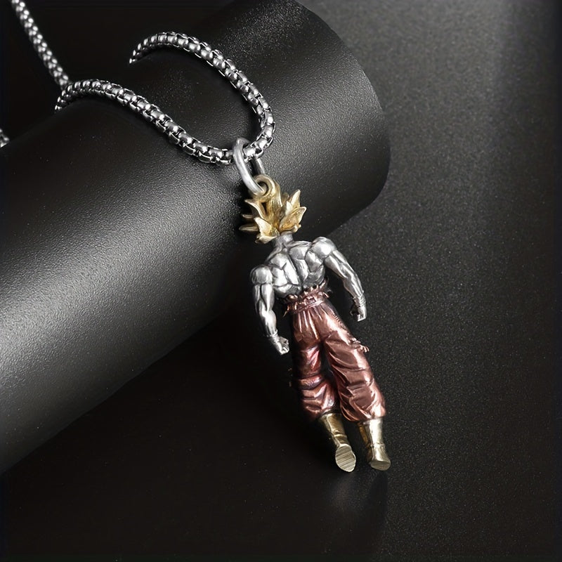 1pc Retro Pop Fashion Anime Character Necklace Men Women Hip Hop Party Birthday Gifts