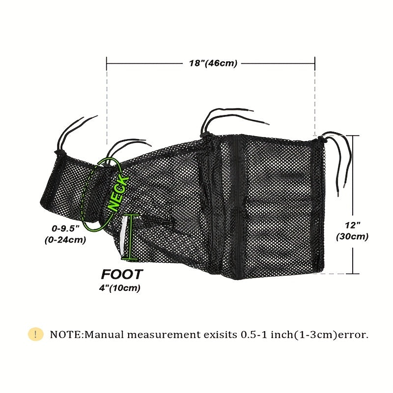 Keep Your Pet Clean & Comfortable with Our Premium Pet Grooming Mesh Bag & Harness!