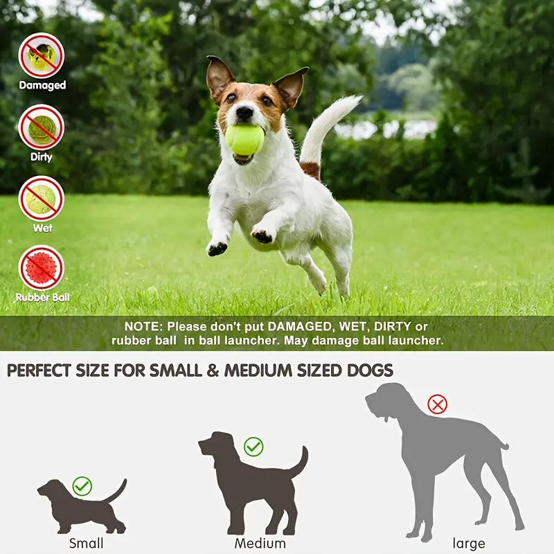 Automatic Dog Ball Launcher - Interactive Pet Toy for Fetch Training and Exercise