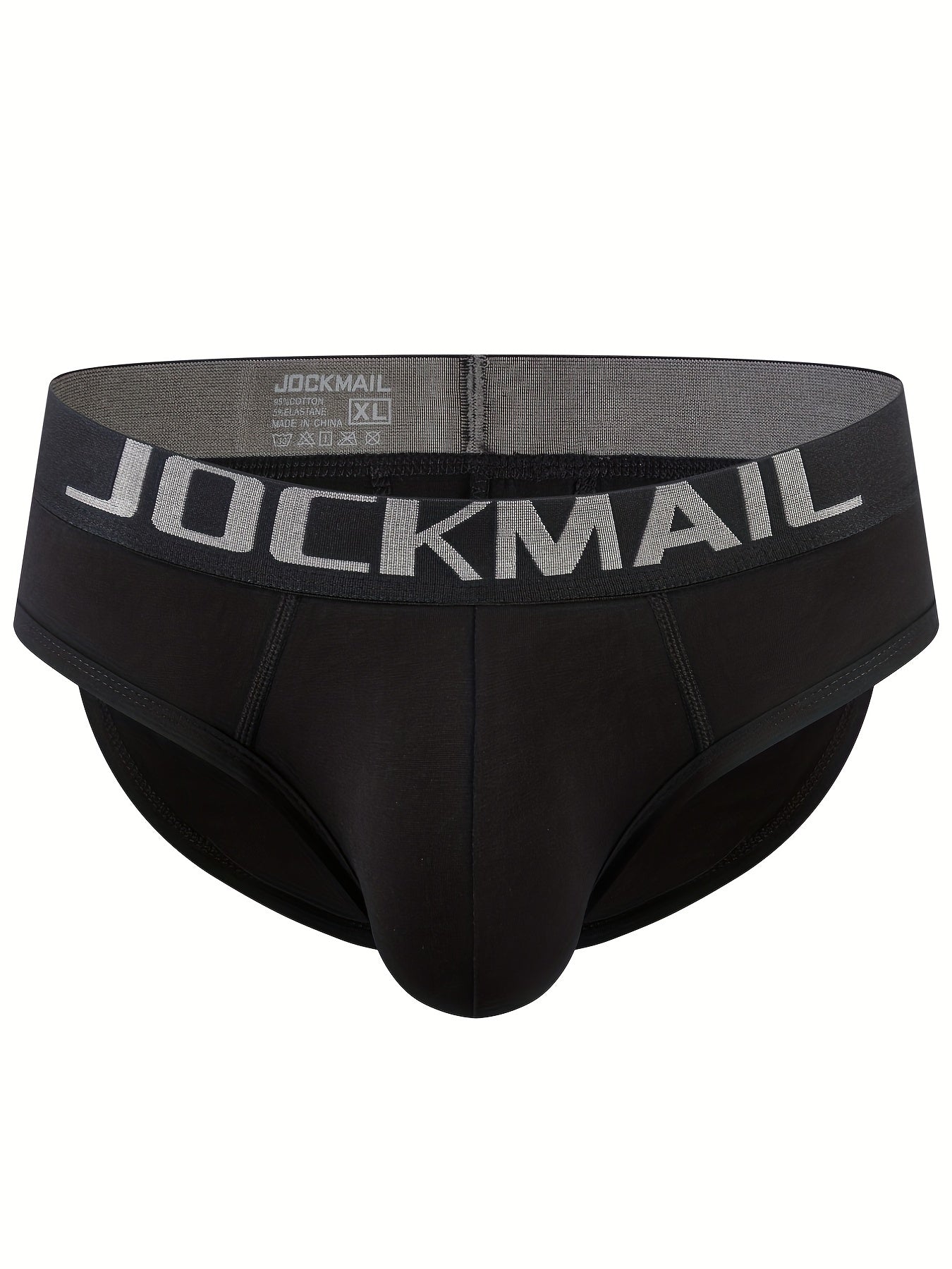 JOCKMAIL 2pcs Men's Underwear, Removable Hip Lift Pads Butt Enhancement Briefs, Cotton Breathable Comfy Briefs, Sexy Underpants