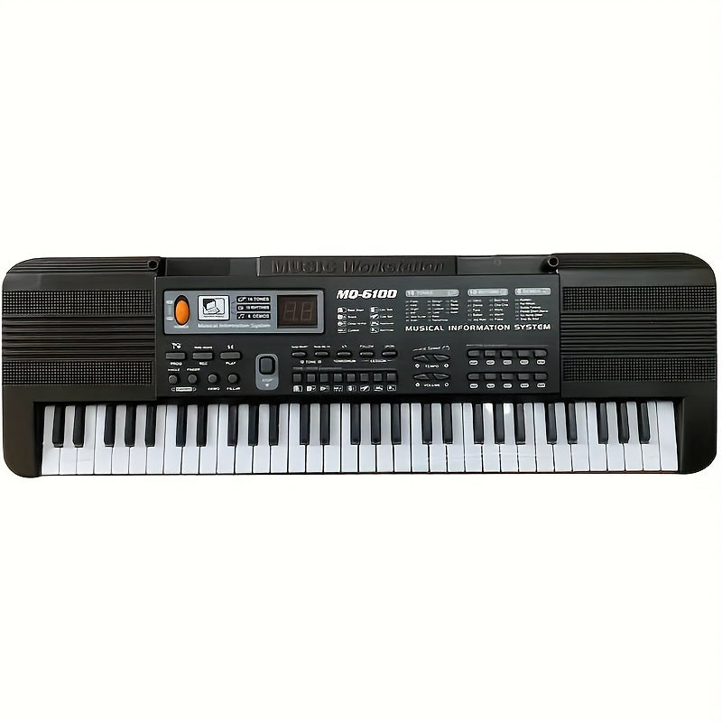 61 teclas de resposta ao toque teclado elétrico, teclado oriental, brinquedos musicais de piano de órgão eletrônico, presente de Natal e Halloween, presente de Ação de Graças