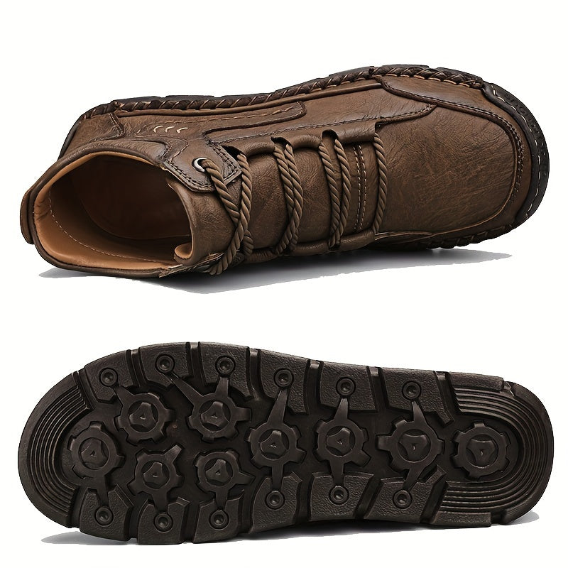 Herren Freizeit nähende Turnschuhe, atmungsaktiv Anti-Rutsch-Schnürschuhe für Outdoor, Frühling Sommer und Herbst