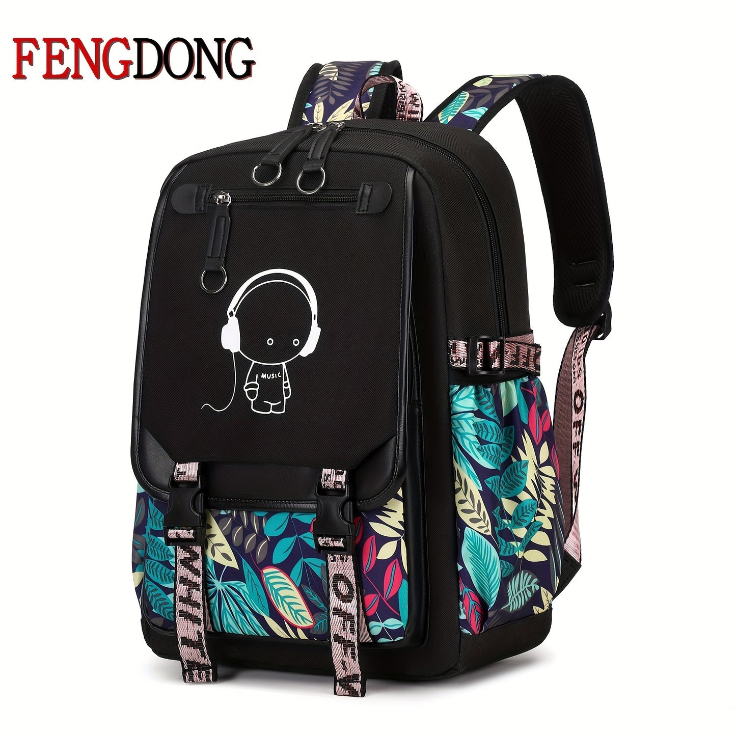 1pc Fashion Casual School Bag, Trendy Travel Backpack