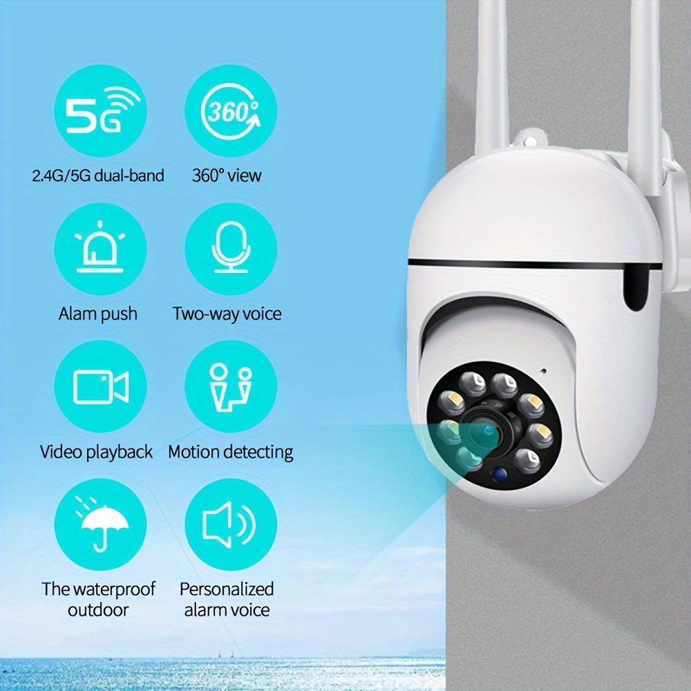 Secure Your Home With 5G Wireless Surveillance Cameras - HD 1080p Motion Tracking & Protection