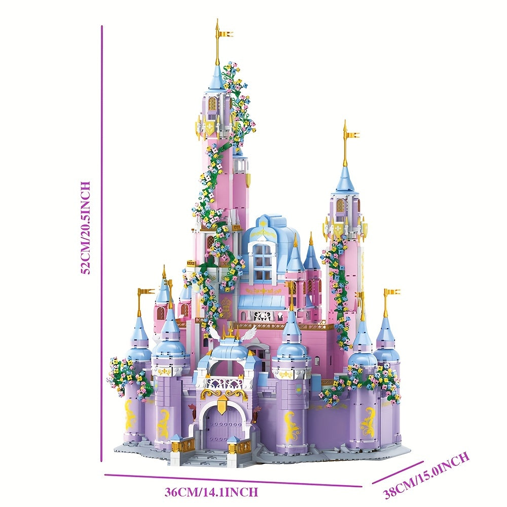 4780Pcs Dream Castle, Mini Particles Building Blocks, Creative Toys Assembly DIY Building Blocks, Toys Birthday Gifts,Magic Castle Building Kit, Street View Modular House Building Kit, Mini Bricks