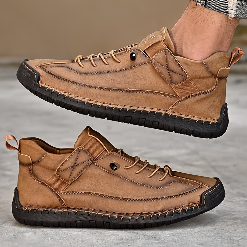 Homme Lacets Sneakers-Décontracté Cheville Haute Chaussures De Marche-Confortable Et Respirant