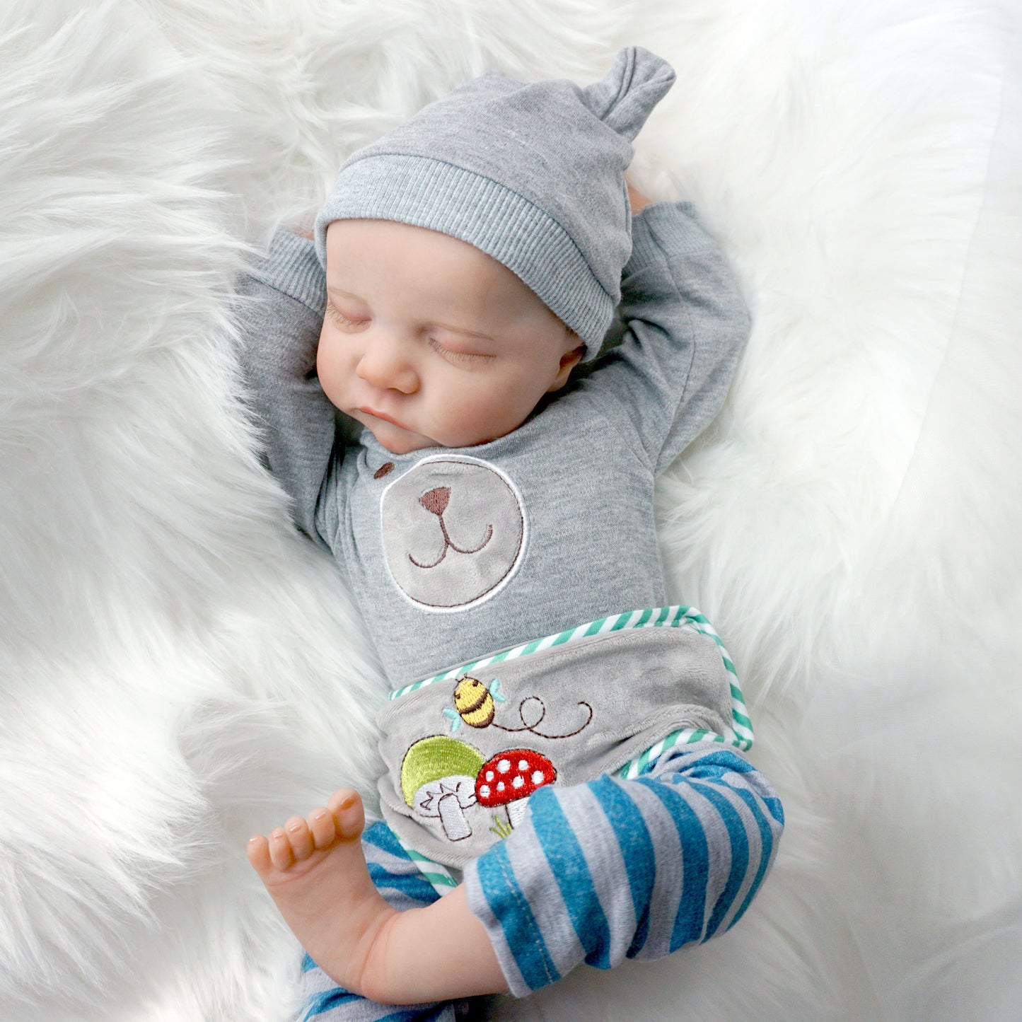 Reborn Baby Dolls 19inch\u002F47cm Sleeping Newborn Baby Dolls Soft Colth Body Reborn Baby Boy Gift For Kids