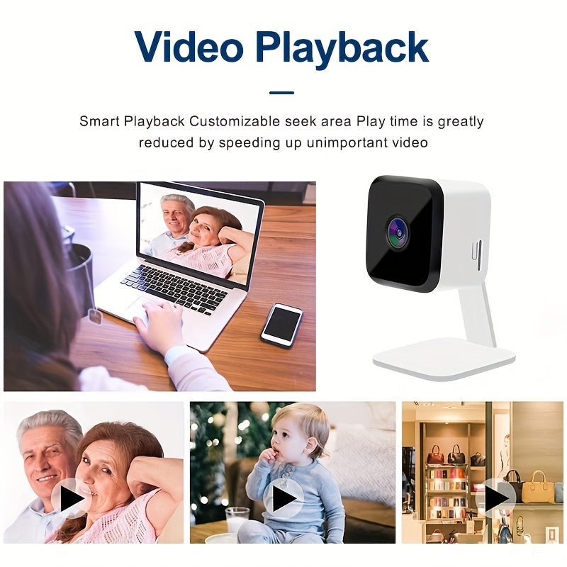 1pc 1080P Mini Camera Smart HD Camera, Wireless Camera, Two-way Voice, Infrared Night Vision, Cell Phone Remote Application, Watch Anytime, Anywhere, Smart Home Camera, - Protect Your Family's Safety