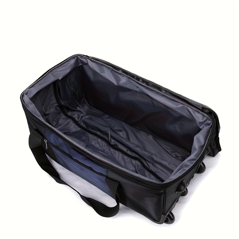 Trendy Large Capacity Pull Travel Bag, Portable Multi-pocket Moving Travel Bag, Perfect Luggage Storage Bag