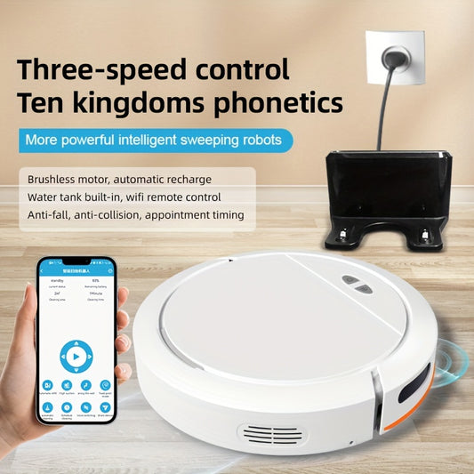 Robot Vacuum Cleaner, Ceramic Tile Sweeping Robot Mop Water Tank, Low Battery Intelligent Automatic Retrieval And Charging, Smartphone App Control, Home Floor Automatic Sweeping, Vacuum, And Floor Cleaning Tools