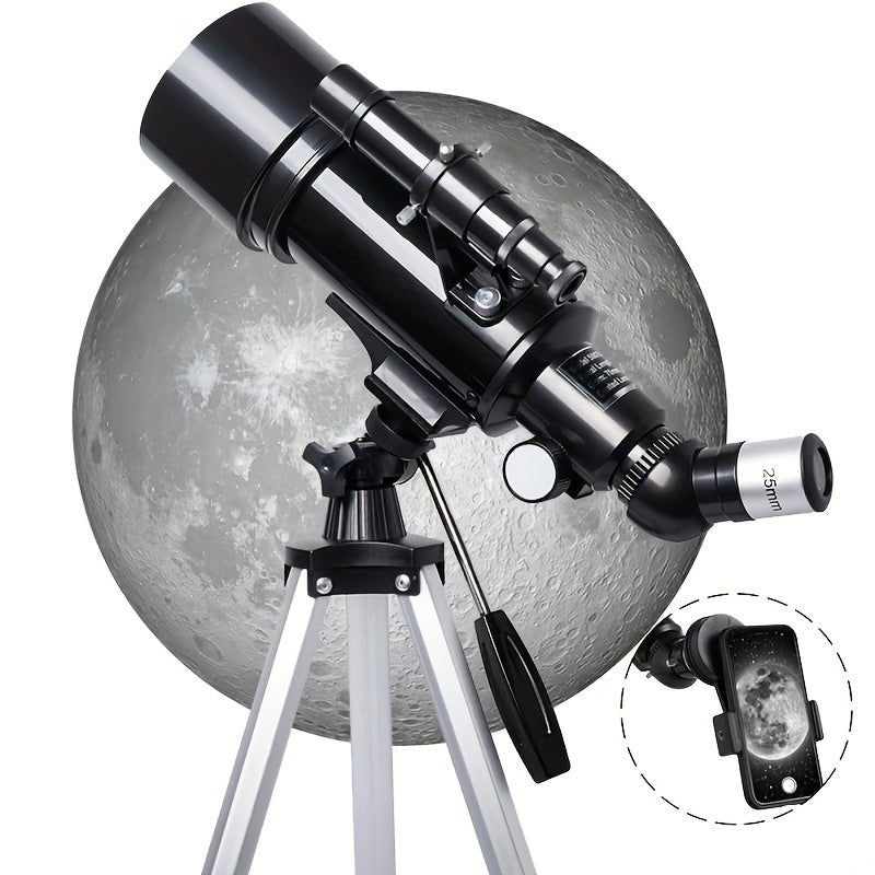 120X Astronomical Telescope For Stargazing Moongazing, 400mm Focal Length 70mm Objective Caliber, HD Imaging For Astronomy Lovers Outdoor Camping Travel Observation