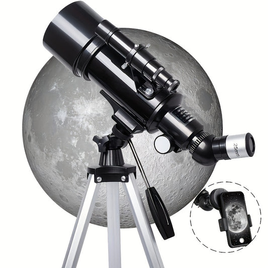 Télescope astronomique 120X pour l'observation des étoiles Moongazing, longueur focale de 400mm calibre objectif de 70mm, imagerie de HD pour l'observation extérieure de voyage de camping d'amoureux d'astronomie