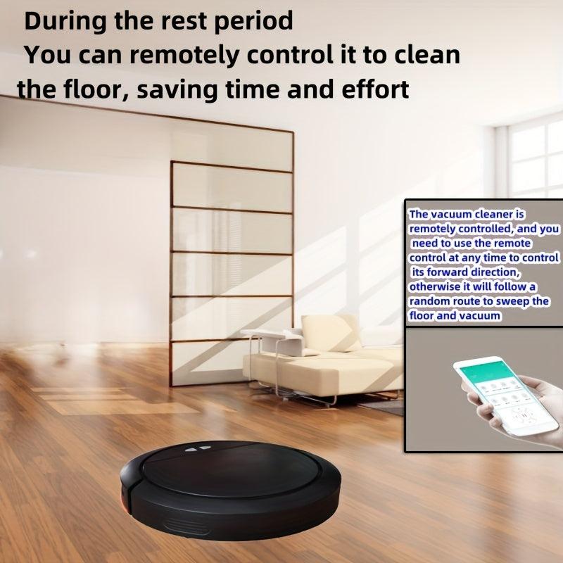 1pc Smart APP Control Sweeping Robot, High Power Vacuum, Enhanced Working Mode, Mobile Phone Control, Automatic And Efficient Room Cleaning Assistant