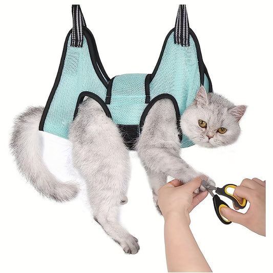 Pet Grooming Hammock Harness - Restraint Bag for Cats and Dogs, Ideal for Trimming Nails and Ear\u002FEye Care, Comfortable and Secure Sling