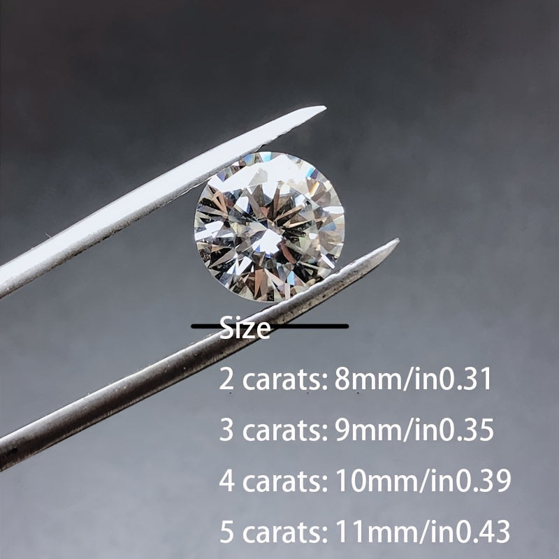 GRA-zertifizierte D-Farbe VVS1 Runde Moissan 2ct 3ct 4ct 5ct mit Zertifikat lose Moissanites für DIY-Schmuck, der lose Moissans herstellt