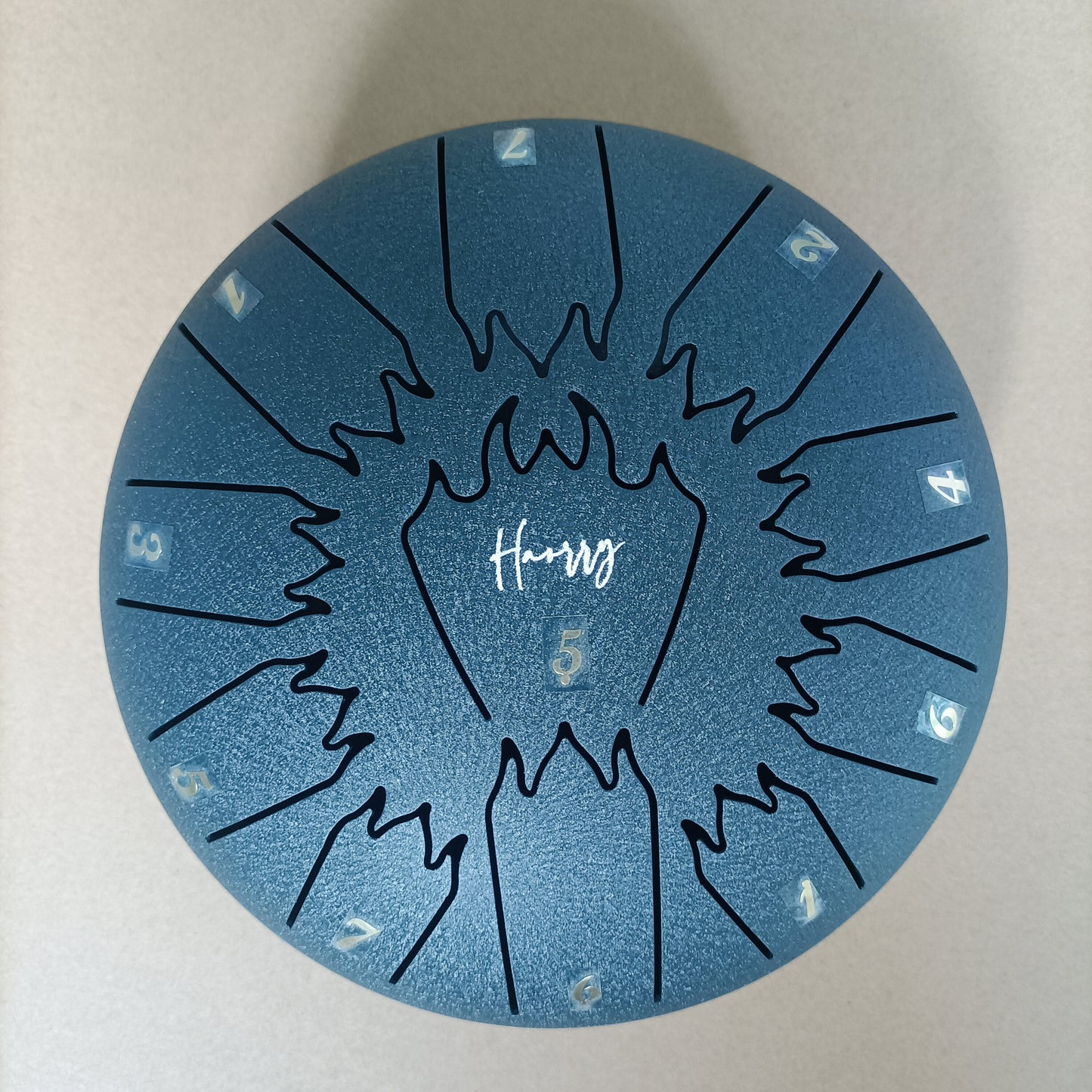 8-inch 11-tone Flame Steel Tongue Drum Percussion Instrument, With Melodious, Ethereal, And Beautiful Sound, Suitable For Various Styles Of Music, Easy For Beginners To Learn, And Can Also Be A Great Gift.