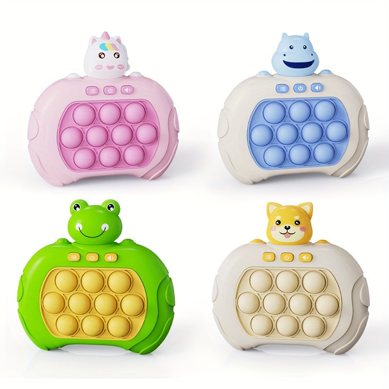 Jeu animal de poche pour des enfants, console de jeu concurrentielle de bulle rapide de poussée