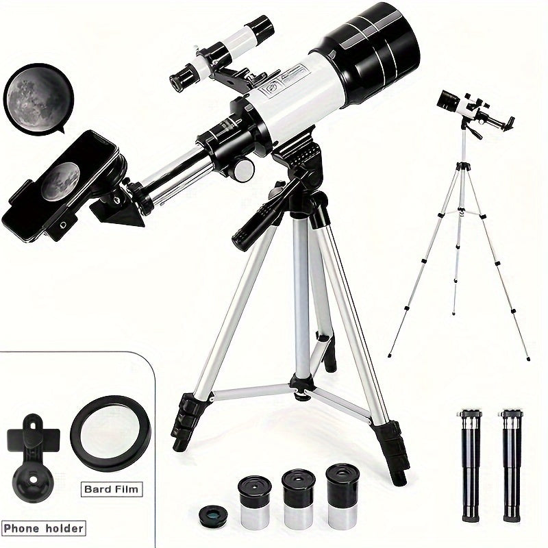 Professional High-power High-definition Large-diameter Astronomical Telescope Multi-layer Coating 250 Times Magnification Multi-layer Coating For Both Heaven And Earth Use 70MM Large Diameter