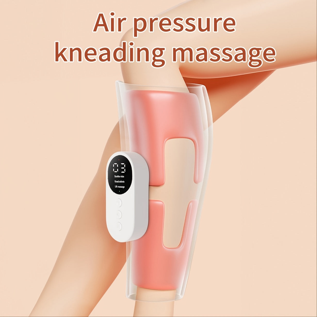 1pc Electric Leg Massager, Charging Calf Air Compression Massager With Heat For Foot, Leg, Thigh And Knee, Cordless Leg Massager, Gifts For Christmas Mother Day Father Day