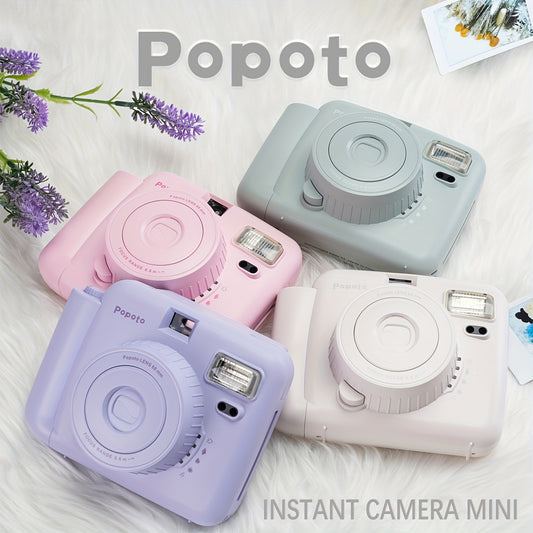 Nouveau Popoto Instant Mini Caméra Convient Pour Fujifilm Instax Mini Twin Pack Film (AA * 2 Batterie Non Compris) Partie \ u002FGift \ u002FOutdoors \ u002FGirlfriend \ u002FRecord Vie