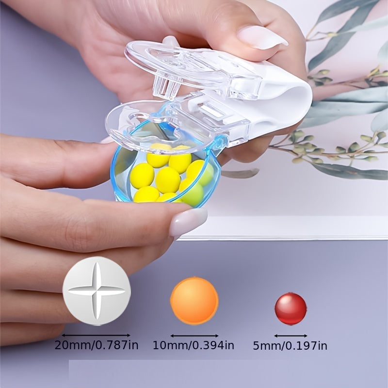 1pc Portable Pill Taker Remover With Medicine Box Household Gadgets, Tablets Pills Blister Pack Opener Assistance Tool New Design  Pill Dispenser