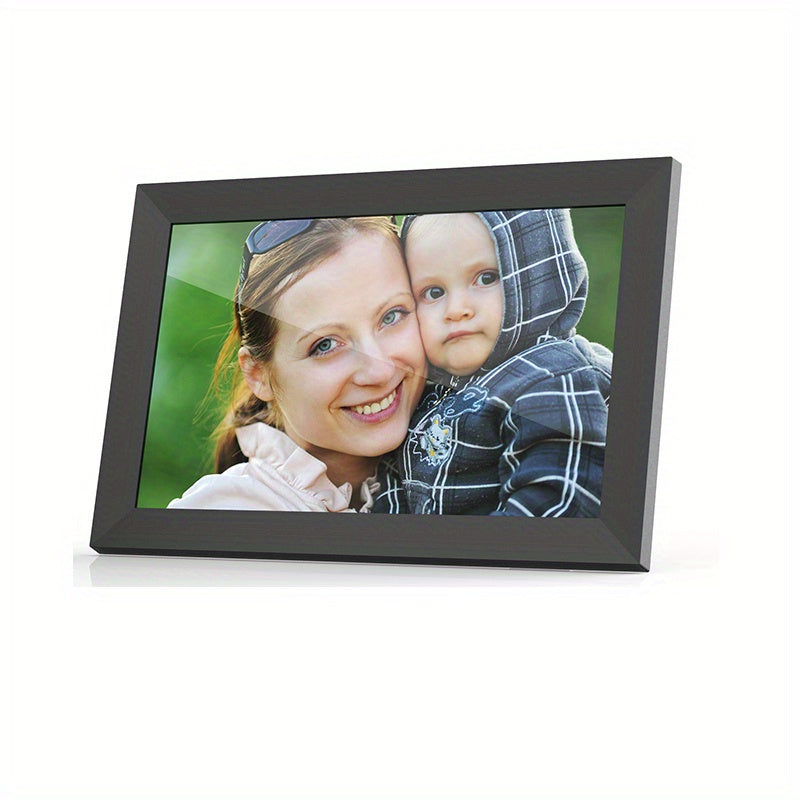 1pc 10.1-inch WiFi Digital Photo Frame, IPS Touchscreen Intelligent Cloud Photo Frame, 16GB Storage Space, Easy Setting For Sharing Photos Or Videos Through The Frameo Application, Automatic Rotation