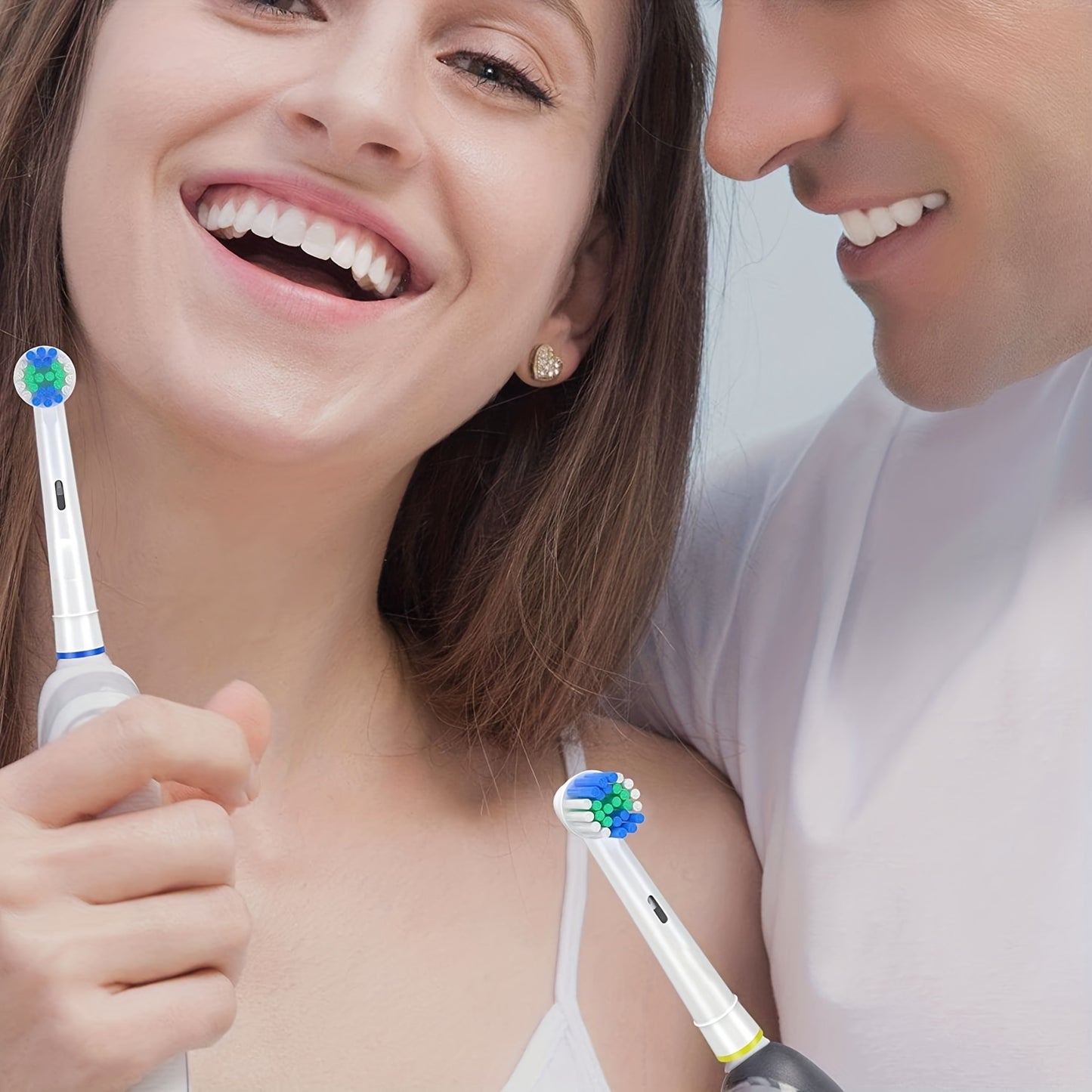 Ersatzbürstenköpfe kompatibel mit der elektrischen Zahnbürste Braun Oral B, empfindliche Zahnbürstenköpfe für Pro 1000\u002F9000\u002F 500\u002F3000\u002F8000\u002FSmart\u002FGeinus-Zahnbürste, 16er-Pack