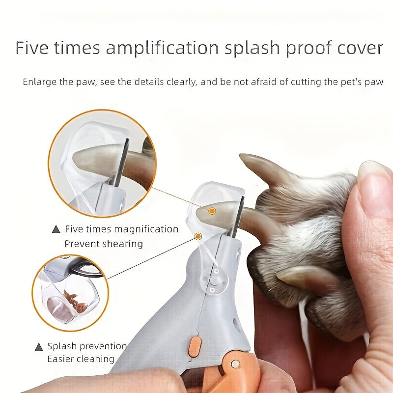 1pc LED Pet Nail Clipper For Easy And Safe Dog And Cat Paw Grooming