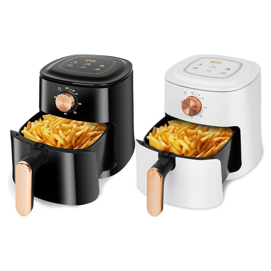 1pc, 1.06gal Air Fryer, cuisson saine avec peu ou pas d'huile, facile à nettoyer, parfait pour les petites familles et la cuisson polyvalente, grande capacité de ménage Single Knock Timing Multifonctionnel No Fume Fryer électrique, fournitures scolaires R