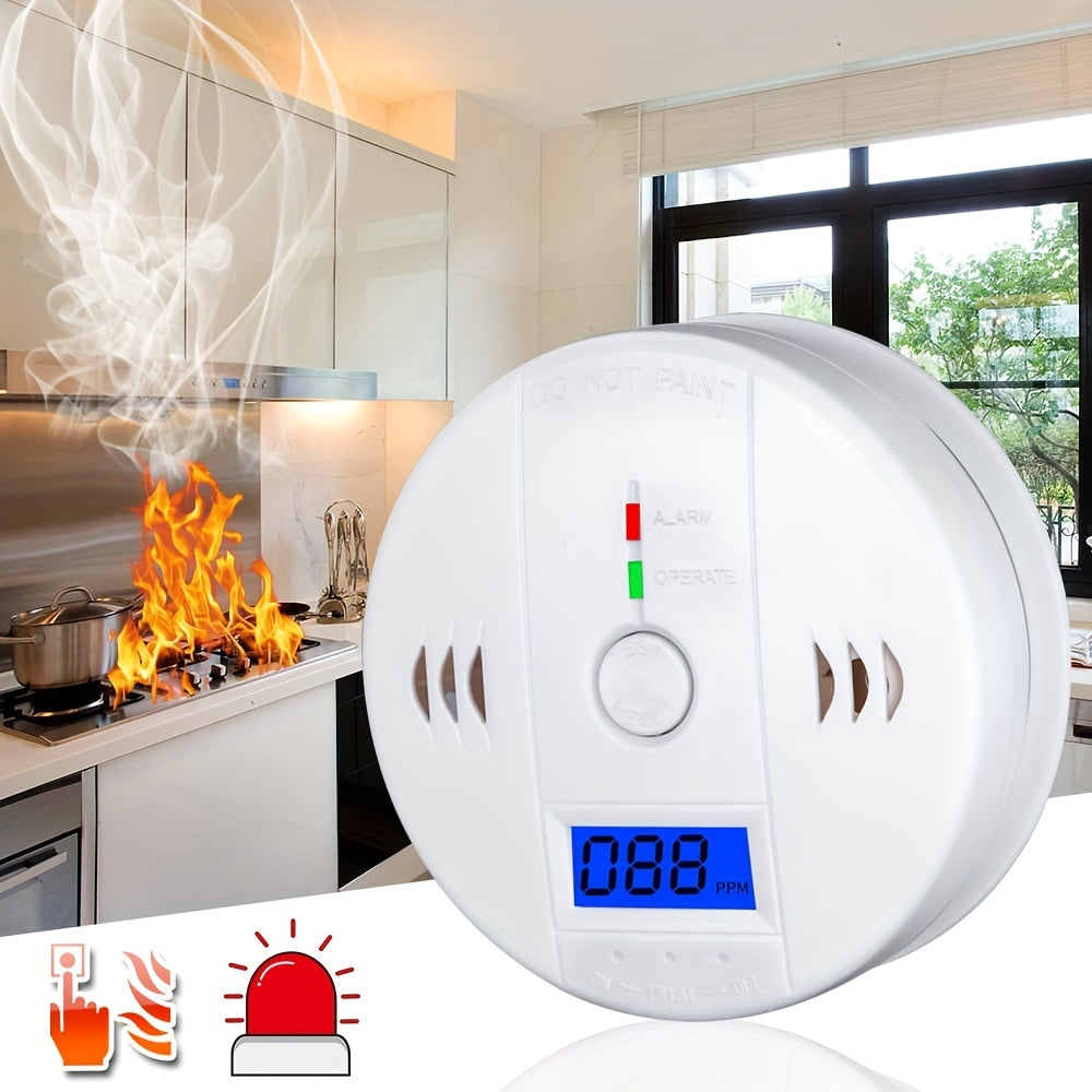 Protect Your Home & Family with this High-Tech Carbon Monoxide Detector - 85dB Siren & LCD Display