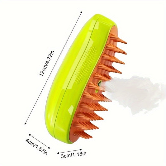 3 In 1 Self-cleaning Massage Combs, Pet Grooming Brush For Cats, Pet Steam Brush USB Charging Cat Comb, Floating Hair Removal Comb, Pet Care Electric Spray Massage Cat And Dog Remove Tangled And Loose Hair