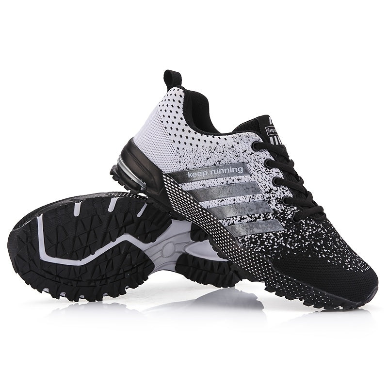 Men's And Women's Sneaker Knit Breathable Lace-up Lightweight Shoes Outdoor Comfy Shoes, Spring And Summer , For Halloween