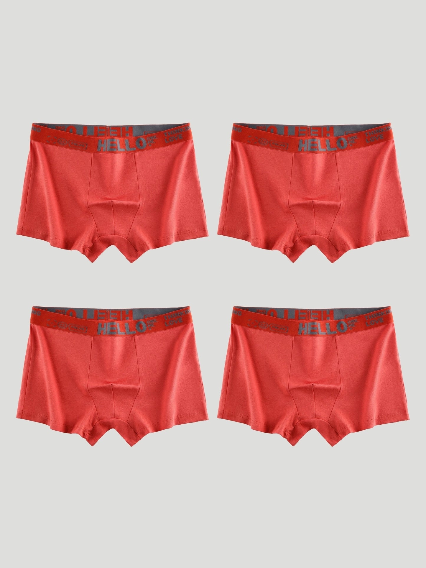 4 Packungen Herren Baumwolle atmungsaktiv bequeme Boxershorts Unterwäsche