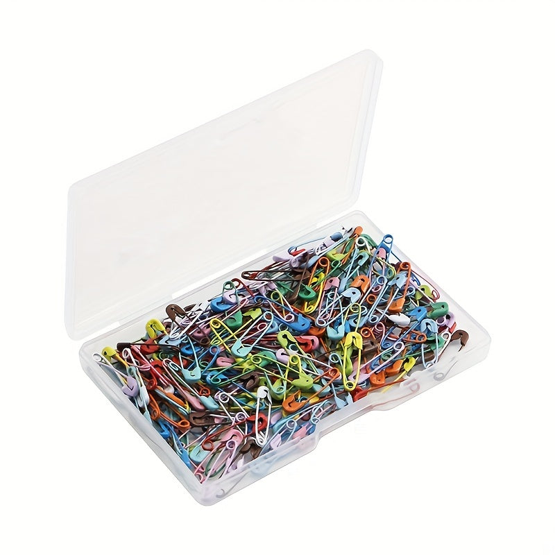 150pcs \ u002fbox, environ 19mm de taille, couleur mélangée au hasard broche épingle de sécurité-très approprié pour la production de bijoux bricolage, bonbons décoratifs colorés petite broche, couture Home Essentials pas cher Stuffs