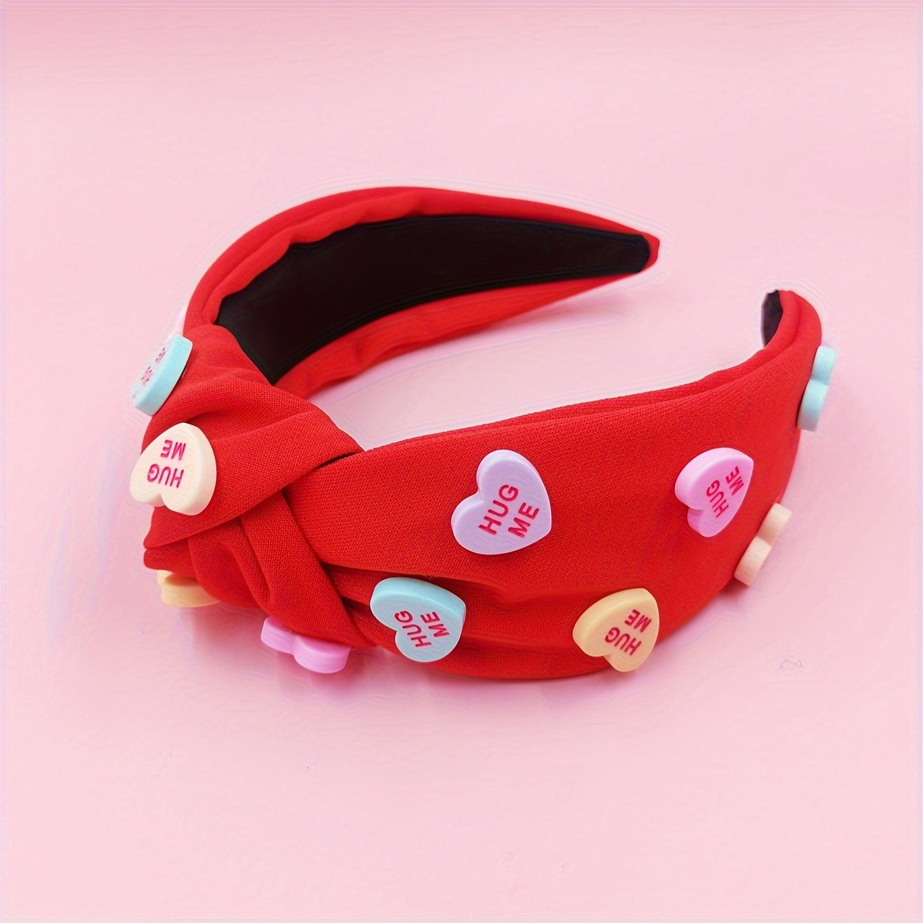 2pcs Heart Decor Headband Cross Top Knot Hair Bands Girls Hairband Hair Accessories Twisted Knotted Head Wrap