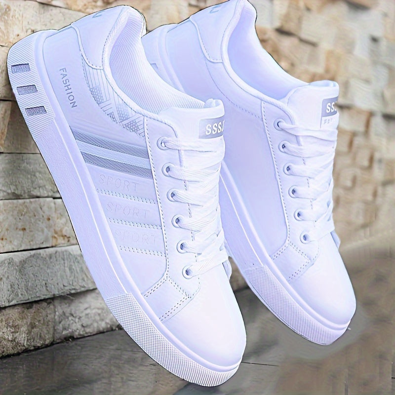 Zapatos de skate para hombres con buen agarre, zapatillas de deporte transpirables con cordones