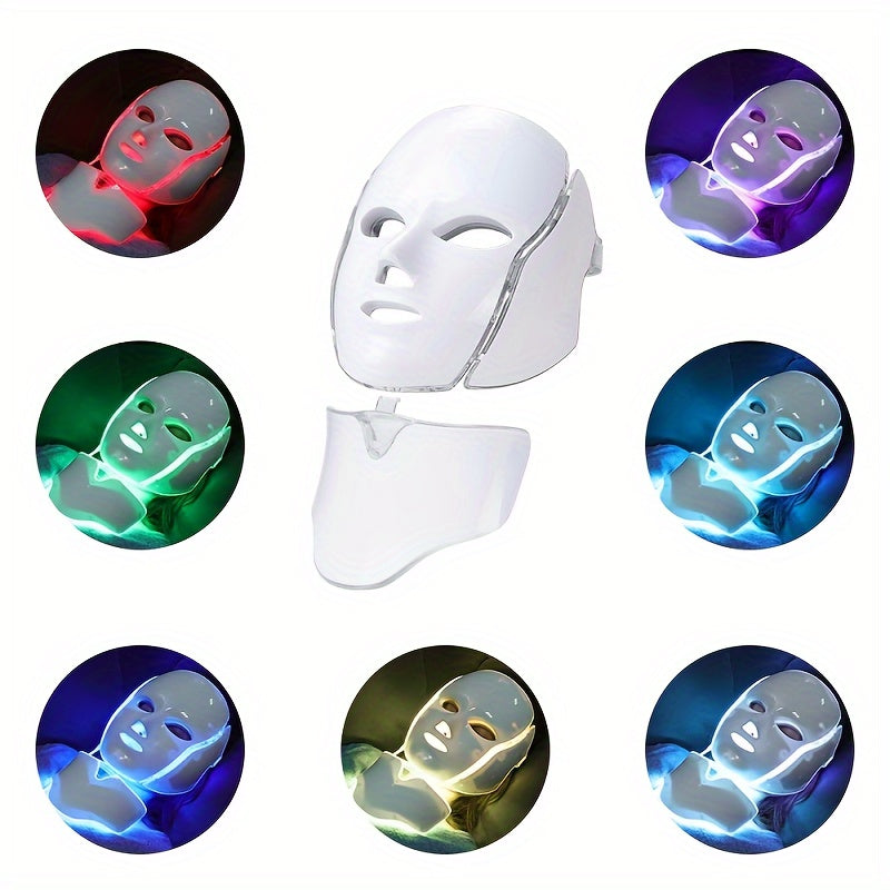 7 Colors LED Facial Mask For Skin Care - Perfect Gift For Girlfriend Women And Friends