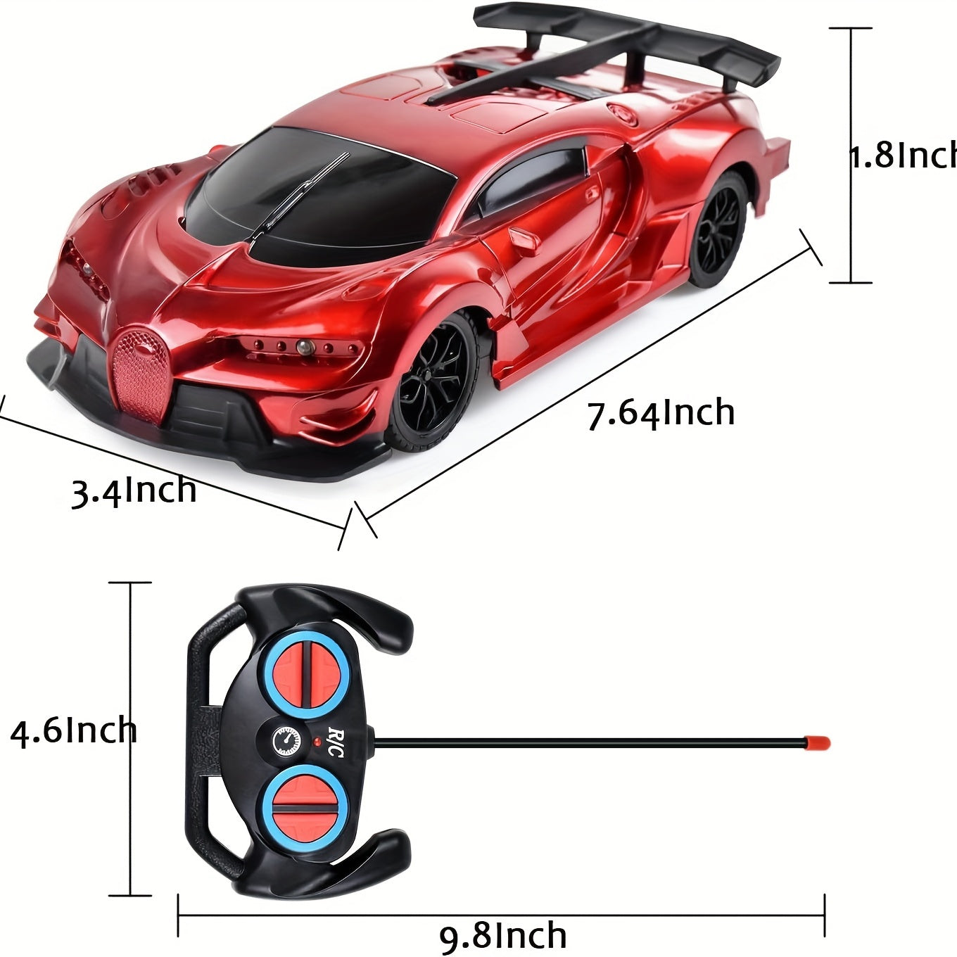 Brinquedo de carro de controle remoto para meninos e meninas com mais de 3 anos, presente de Natal, Halloween, ação de graças