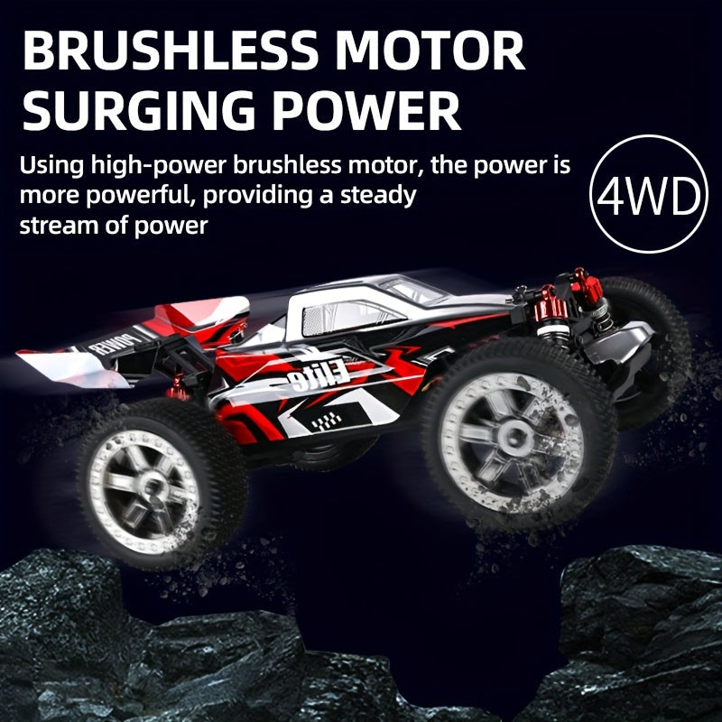 4WD 1:16 Remote Control Car .70KM\u002FH High-Speed Brushless Motor Metal Transmission Racing Car Monster Truck,Christmas Gift