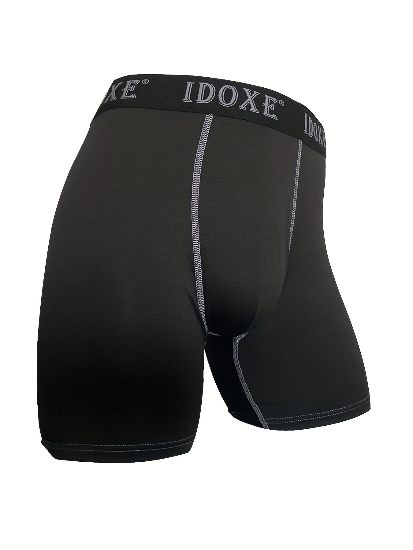 Pantalones cortos largos del boxeador de los hombres 10pcs, anti-desgaste respirable cómodo secado rápido sudor-absorción elástico deportes boxeador bragas, ropa interior de los hombres