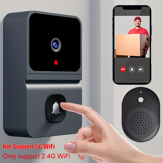 1pc Smart Wireless Visual Doorbell Network Camera, Mobile Phone Monitoring Two-way Communication Automatic Photo Taking Free Cloud Storage